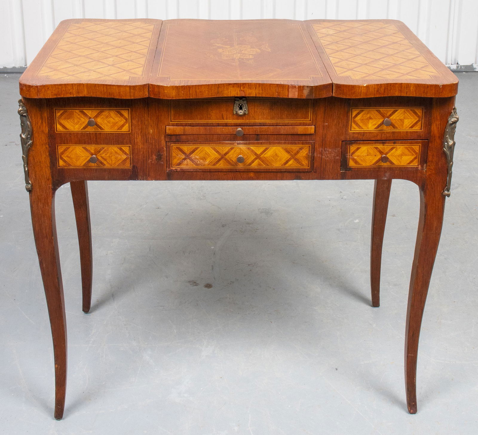 Louis XV Style Inlaid Dressing Table (1 of 12)