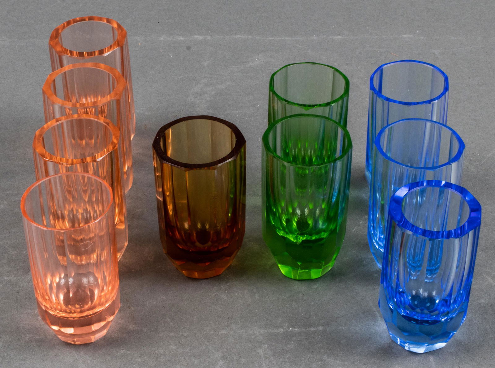 Colored Glass Shot Glasses, 10 Pcs. (1 of 7)