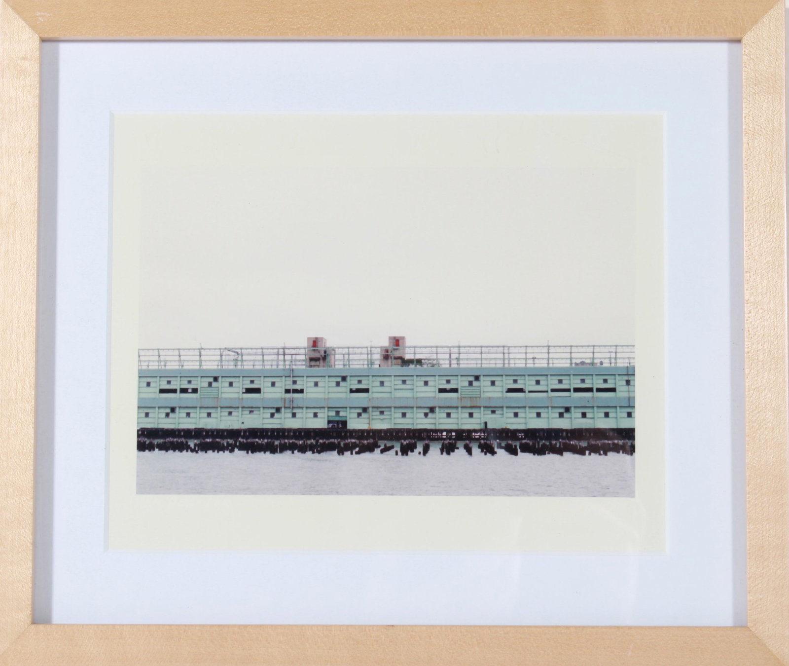 Joel Grey "Urban Landscape" Color Photograph: Joel Grey (American actor, b.1932) "Urban landscape," color photograph, faintly inscribed lower left: "For Ron & Iva," and faintly signed lower right "Joel Grey." Image: 6" h x 7.5" W; frame: 9.25" H 