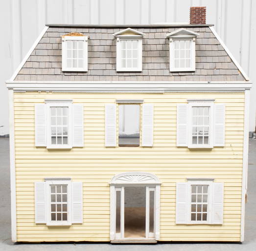 Vintage Custom Handmade 9 Room 3 Story Dollhouse