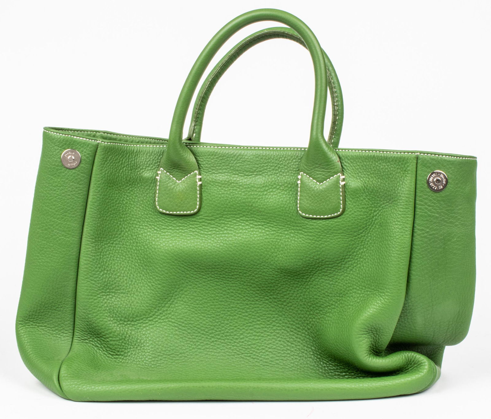 Ann Taylor Green Leather Handbag (1 of 5)