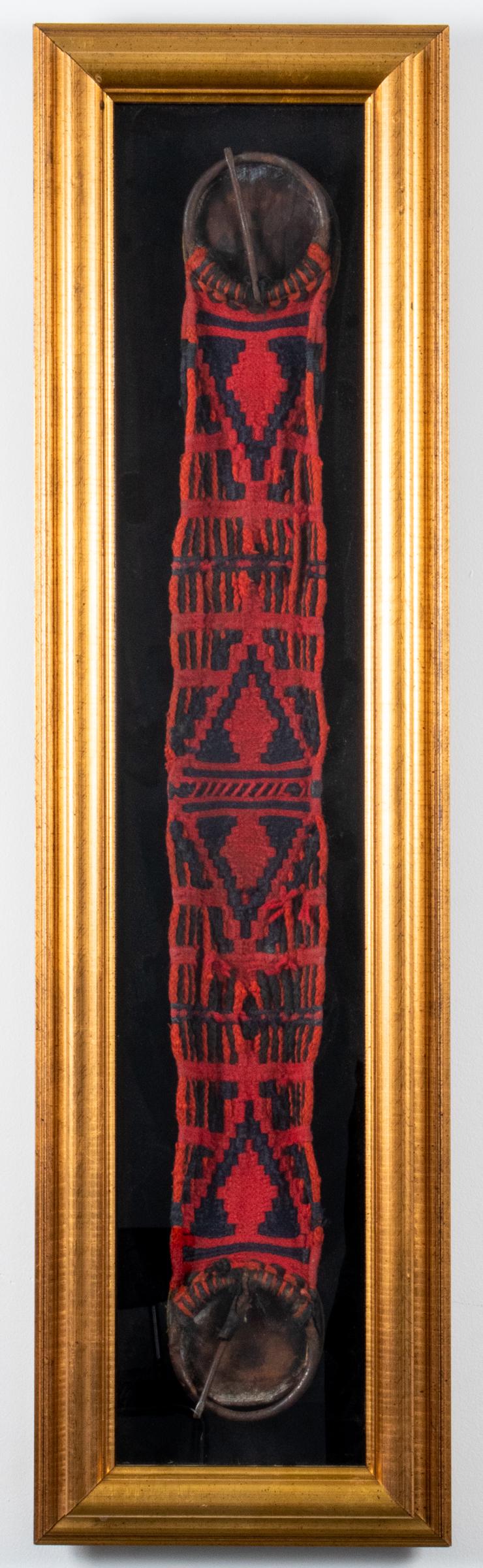 African Tribal Red & Black Woven Belt (1 of 8)