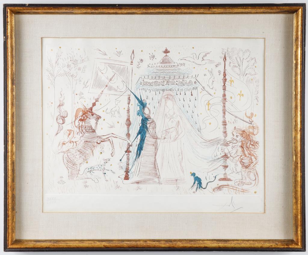 Salvador Dali "Gala, Mon Seul Desir" Etching, 1965 (1 of 11)