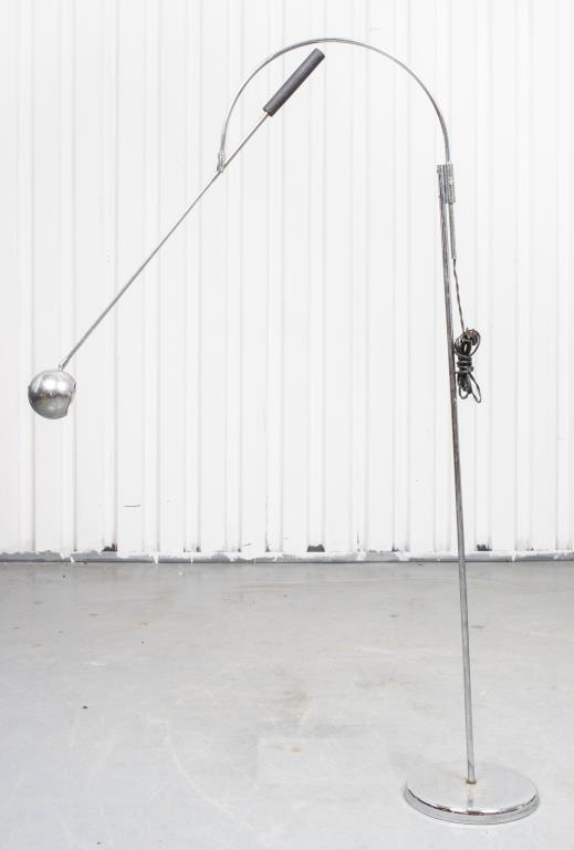 Robert Sonneman Chrome "Orbiter" Floor Lamp (1 of 9)