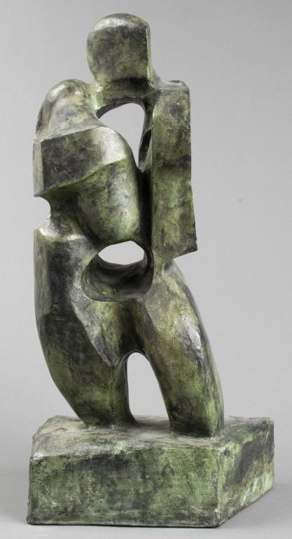 Eli Ilan "Woman" Modern Bronze Sculpture, 1964 (1 of 11)