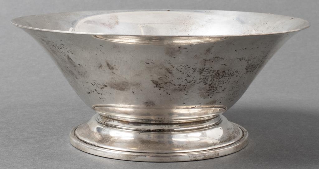 Georg Jensen Silver Footed Bowl with Flared Rim (1 of 7)