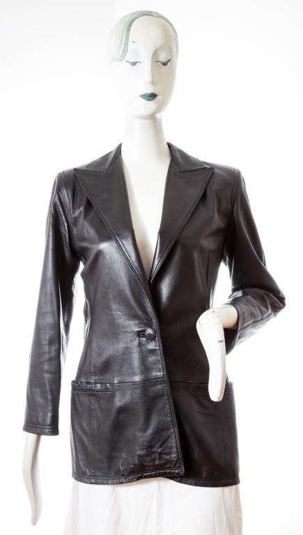 Istante Versace Black Leather Jacket (1 of 5)