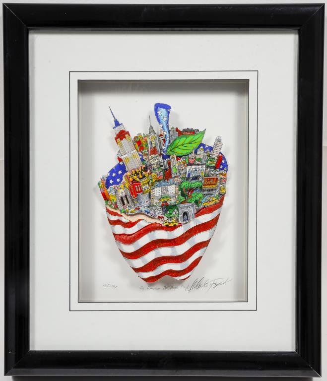 Charles Fazzino "As American as Apple Pie!" 3-D (1 of 9)