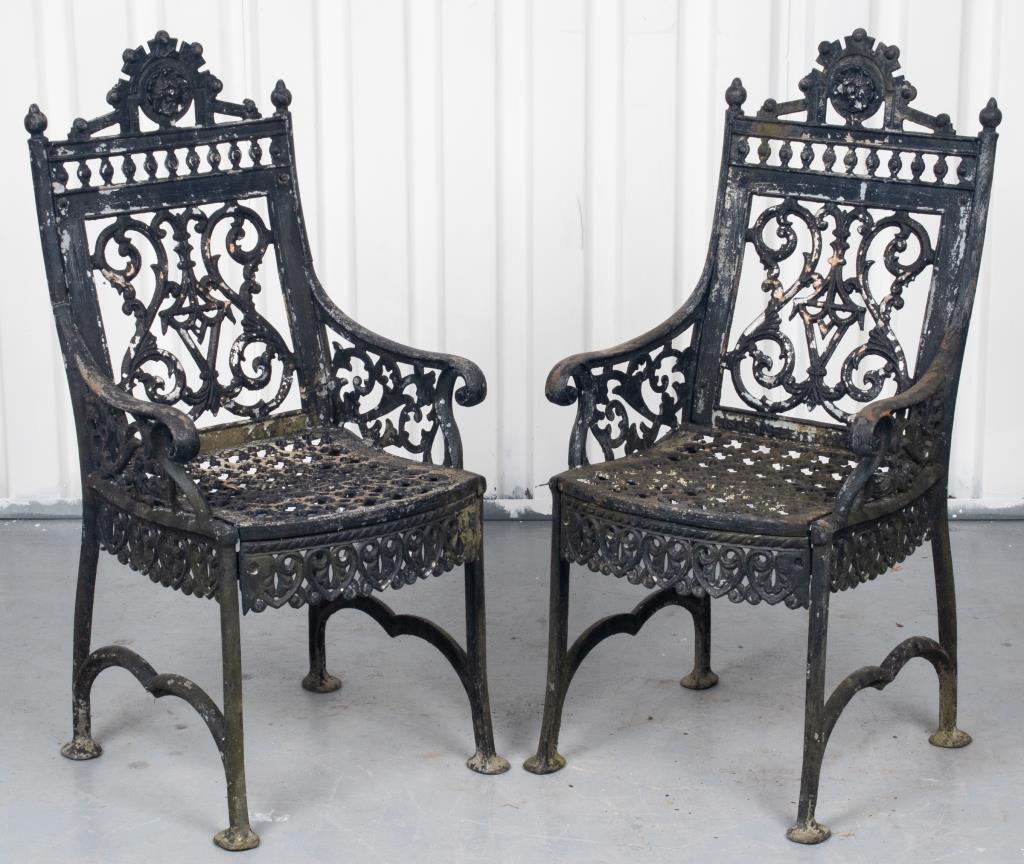 R. Schmidt Cast Iron Garden Armchairs (1 of 10)
