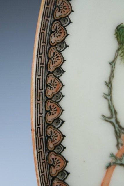 Chinese Porcelain Polychrome Dish 20th C. - 6