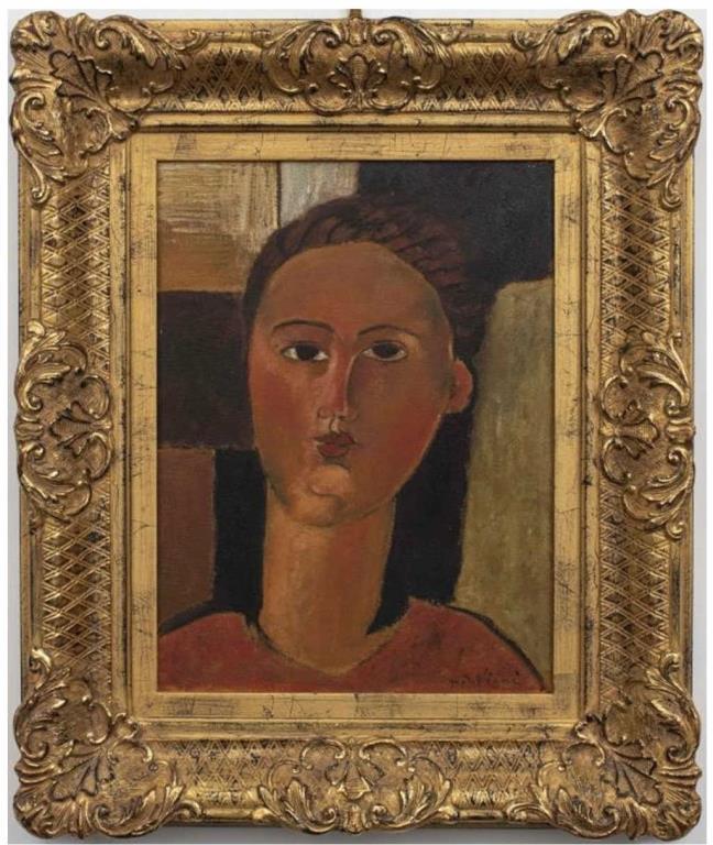 After Amedeo Modigliani "Giovane Rossa" Oil (1 of 9)