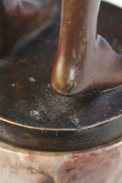 Bronze Nude Sculpture by S. Moselsio 20th C. - 8