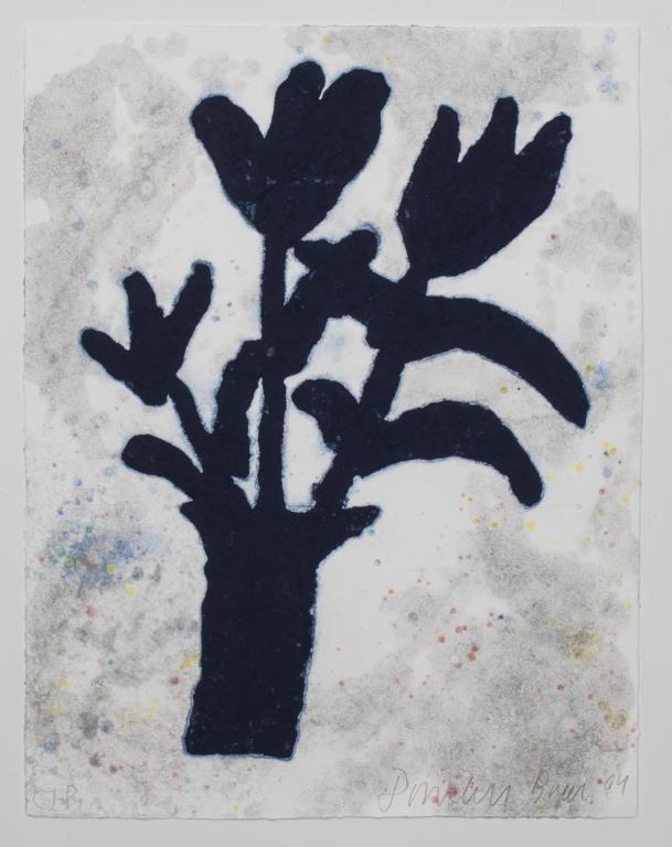 Donald Baechler "Flower Pot" Pochoir in Colors (1 of 8)