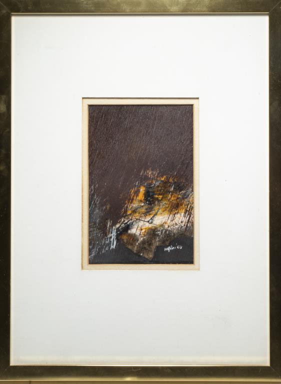 Budd Hopkins Abstract Oil on Paper (1 of 4)