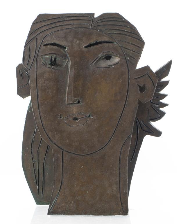 Modernist Bronze Sculpture Bust (1 of 14)