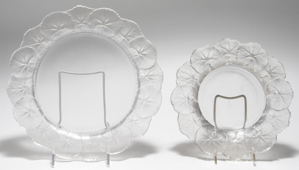 Lalique Honfleur Glass Bowl And Plate (1 of 5)