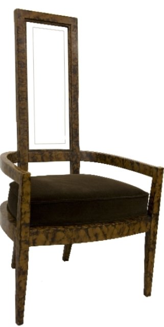 Set of 8 Tortoise-Shell Dining Chairs ca. 1970 - 2