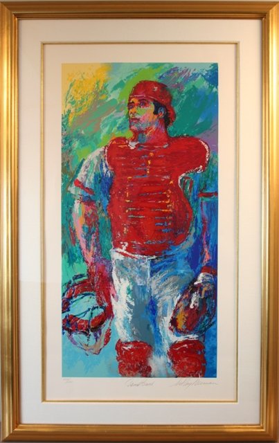 Johnny Bench Serigraph Signed by LeRoy Nieman