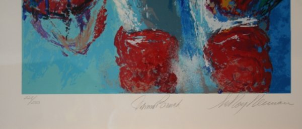 Johnny Bench Serigraph Signed by LeRoy Nieman - 5