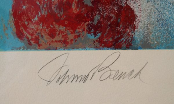 Johnny Bench Serigraph Signed by LeRoy Nieman - 7