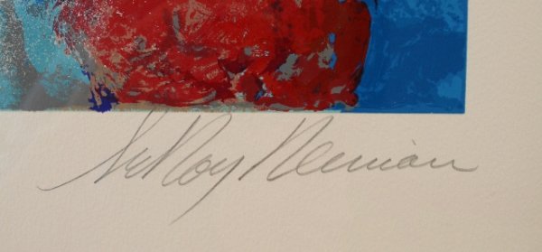 Johnny Bench Serigraph Signed by LeRoy Nieman - 8