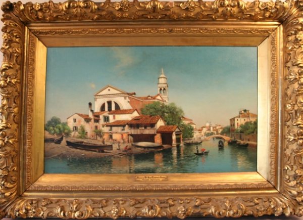 "Squero Di San Trovaso, Venice" Oil Sheppard