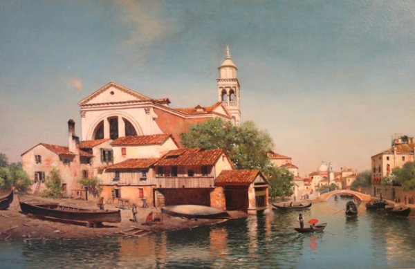 "Squero Di San Trovaso, Venice" Oil Sheppard - 2