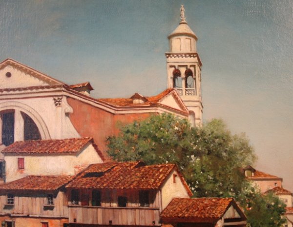 "Squero Di San Trovaso, Venice" Oil Sheppard - 3