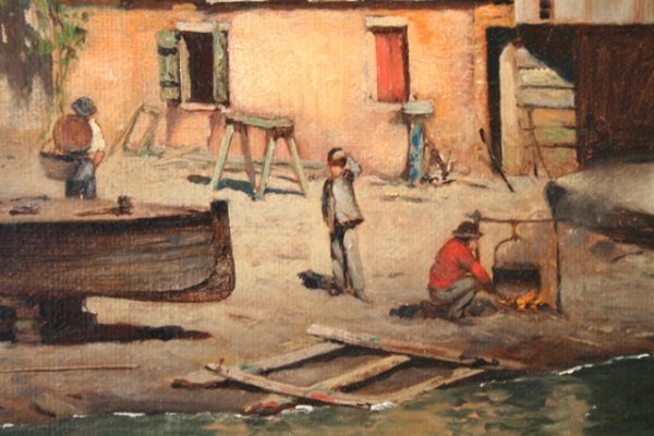 "Squero Di San Trovaso, Venice" Oil Sheppard - 5
