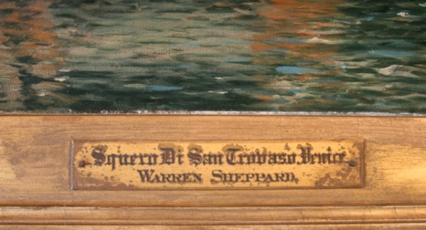 "Squero Di San Trovaso, Venice" Oil Sheppard - 6