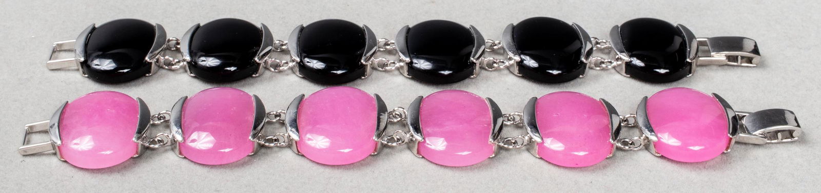 Sterling Silver & Natural Stone Link Bracelets,2 (1 of 3)