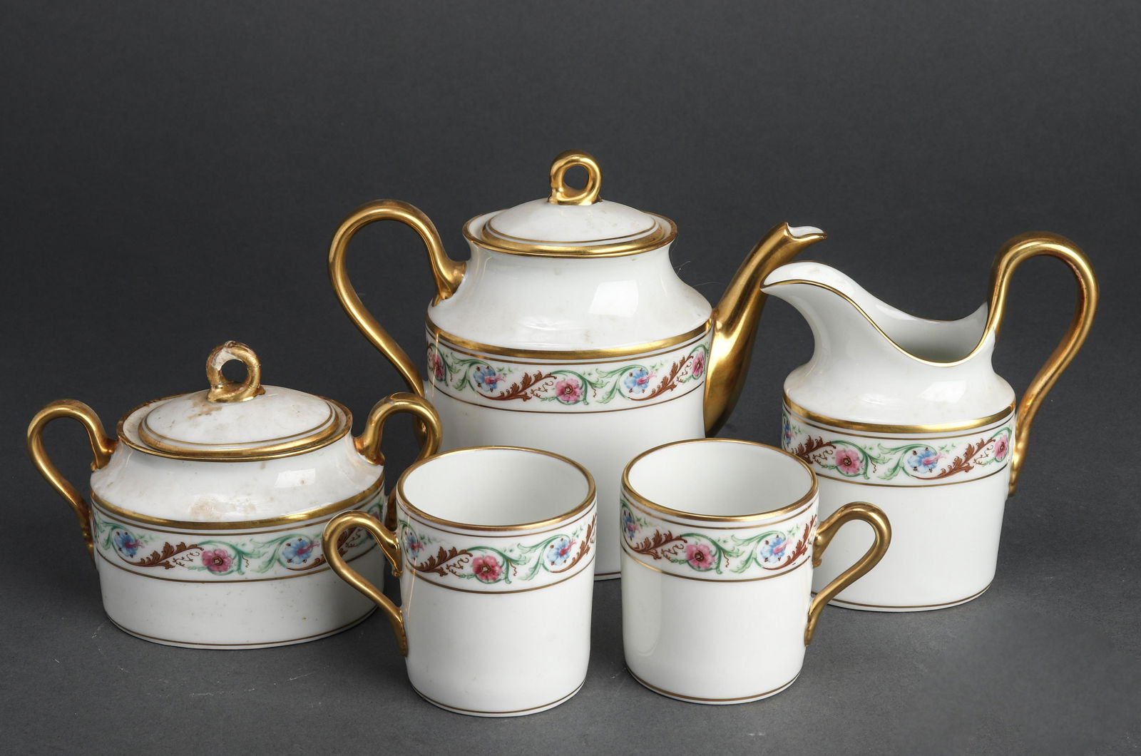 Richard Ginori Porcelain Demitasse Set 5 Pcs. (1 of 3)