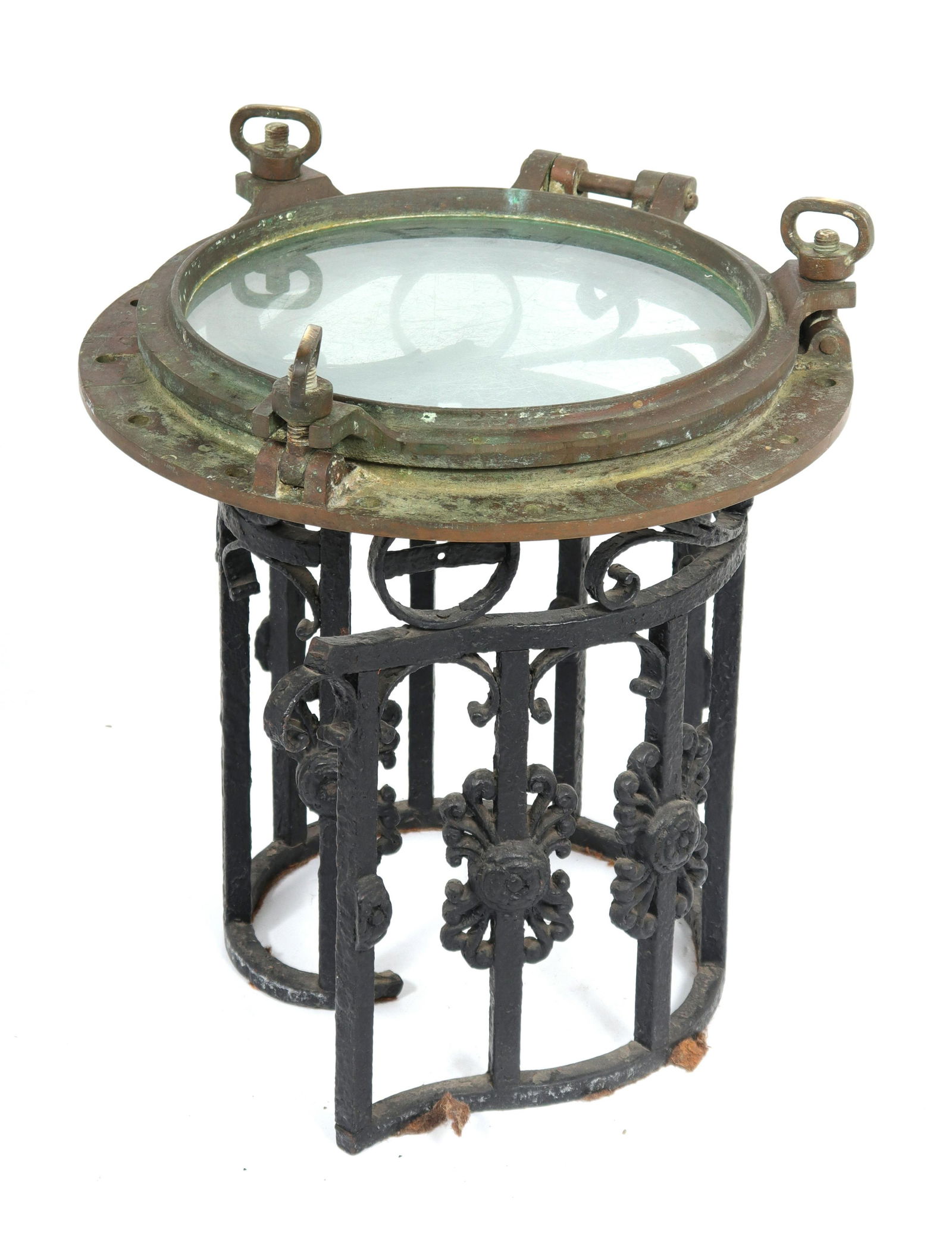 Nautical Porthole Window Side Table (1 of 7)