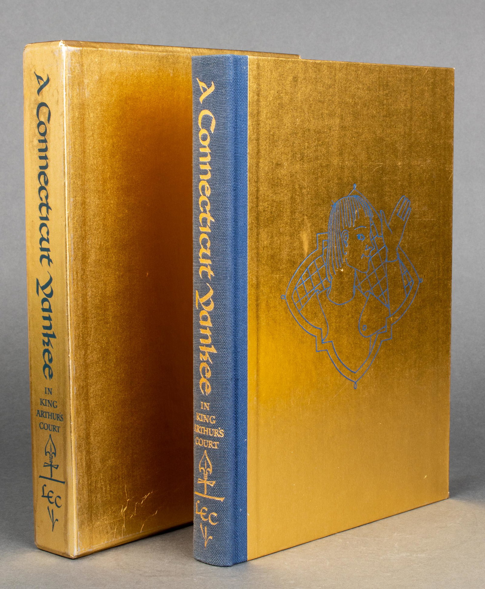 "A Connecticut Yankee", Limited Edition, 1948: Mark Twain (American, 1835-1910) "A Connecticut Yankee in King Arthur's Court", published by The Limited Editions Club, New York, The George Macy Companies, Inc, 1948, limited edition, Illustrated thr