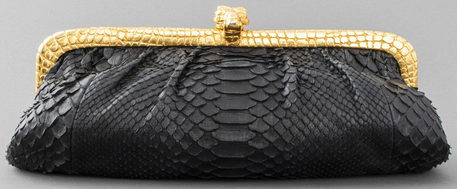 Clara Kasavina Black Snake Print Clutch (1 of 6)