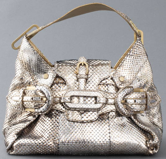 Buy JIMMY CHOO Women Green Shoulder Bag Silver Online @ Best Price