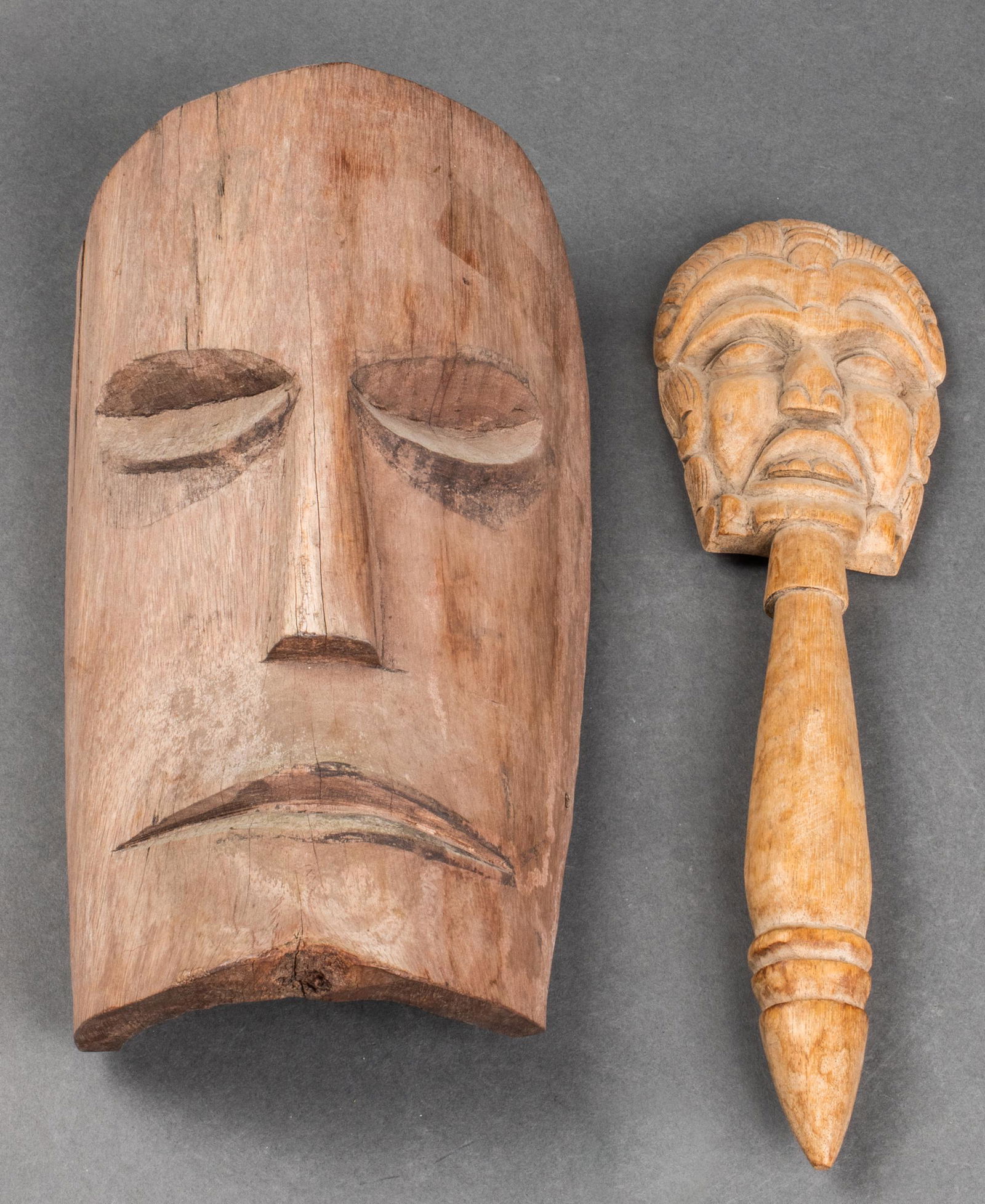Wooden Tribal Art Masks, 2 Pcs. (1 of 6)