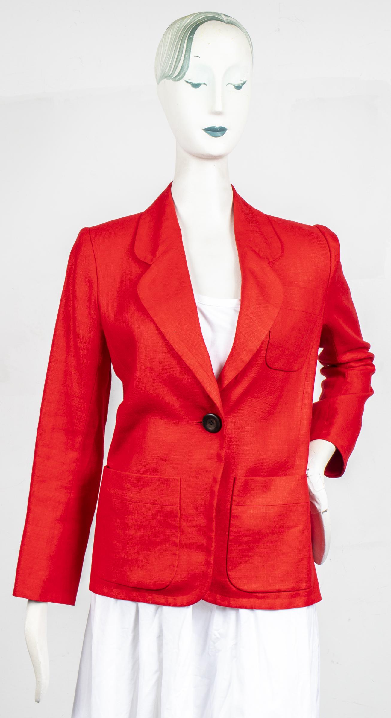 Yves Saint Laurent Rive Gauche Linen Blazer (1 of 5)