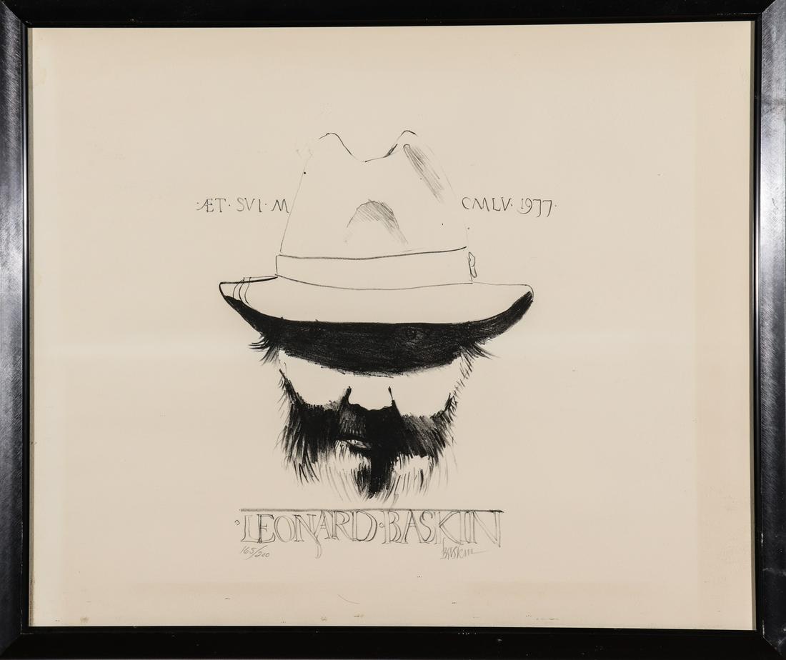 Leonard Baskin "Self-Portrait" Print (1 of 4)