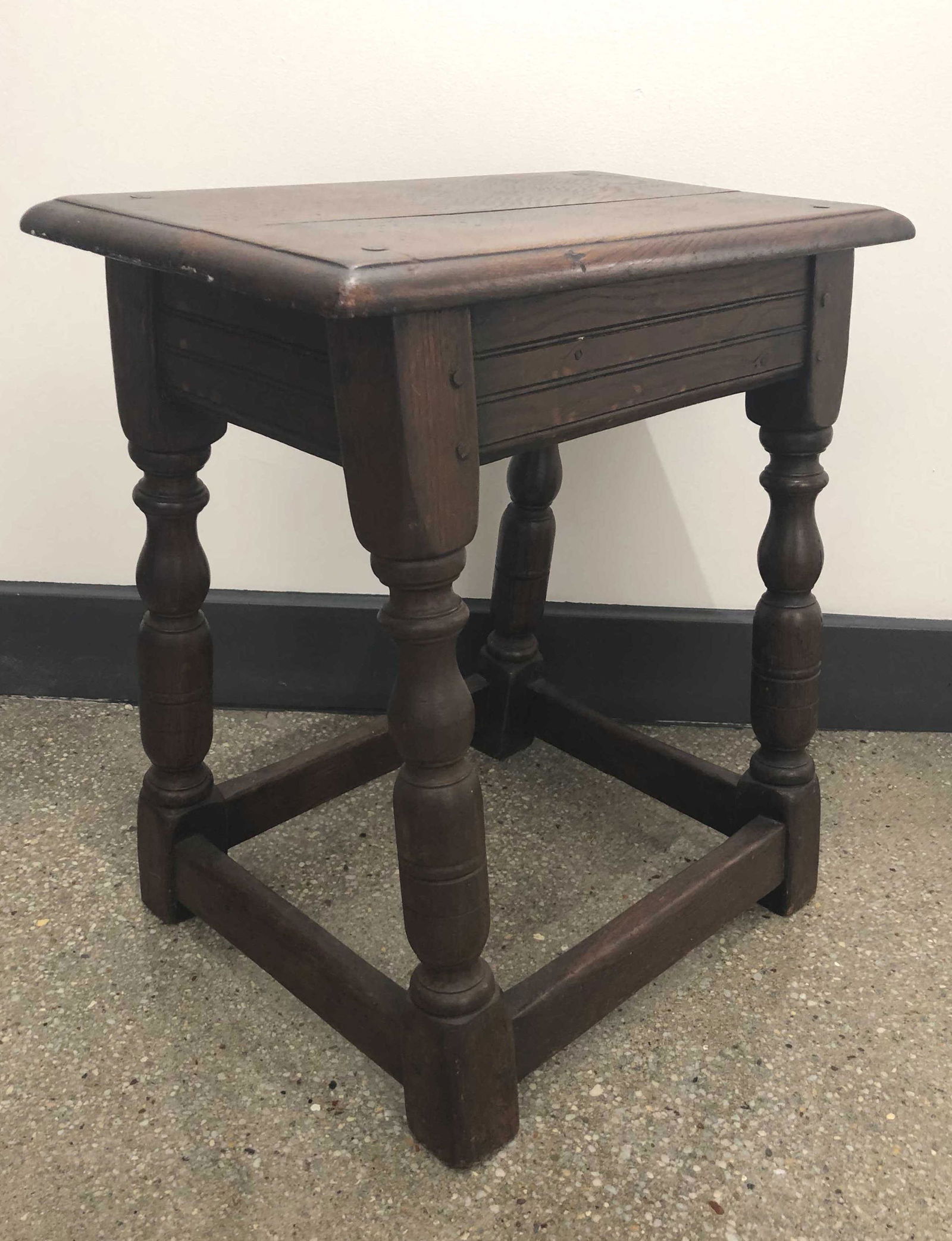 English Baroque Style Oak Joint Stool (1 of 3)