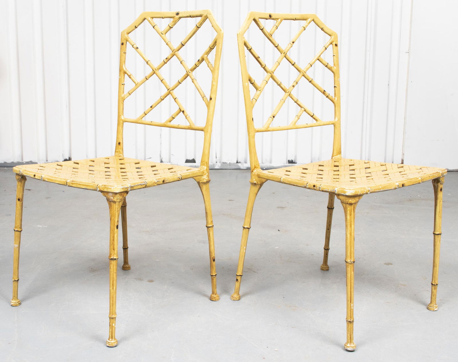 Forecast Furniture Faux Bamboo Chairs, Pair (1 of 8)