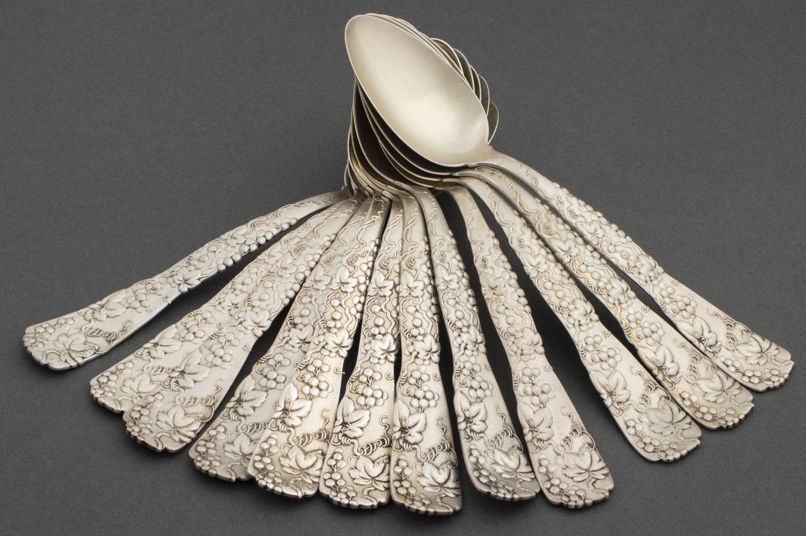 Tiffany & Co. "Grapevine" Silver Serving Spoons 12 (1 of 8)