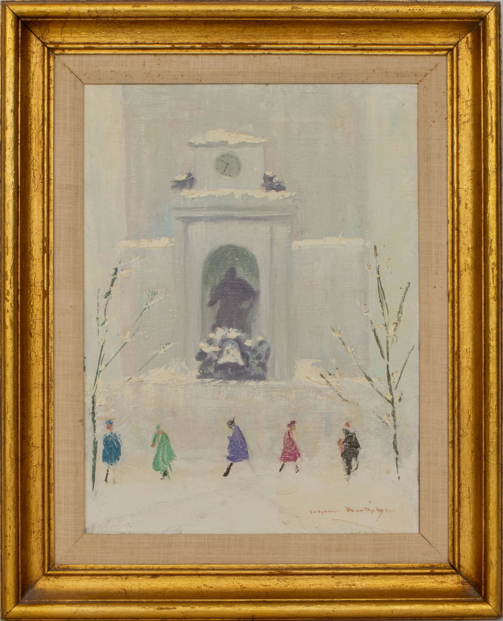 Johann Berthelsen "The Bell Ringer" Oil on Canvas (1 of 15)