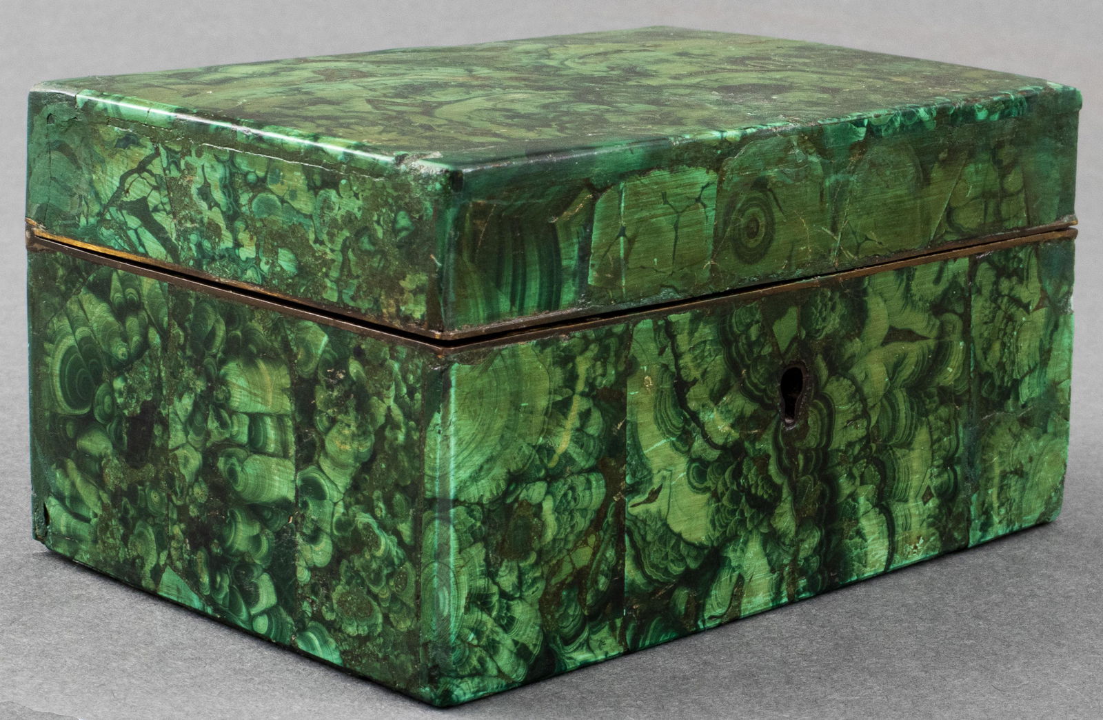 Malachite And Bronze Dresser Box (1 of 5)