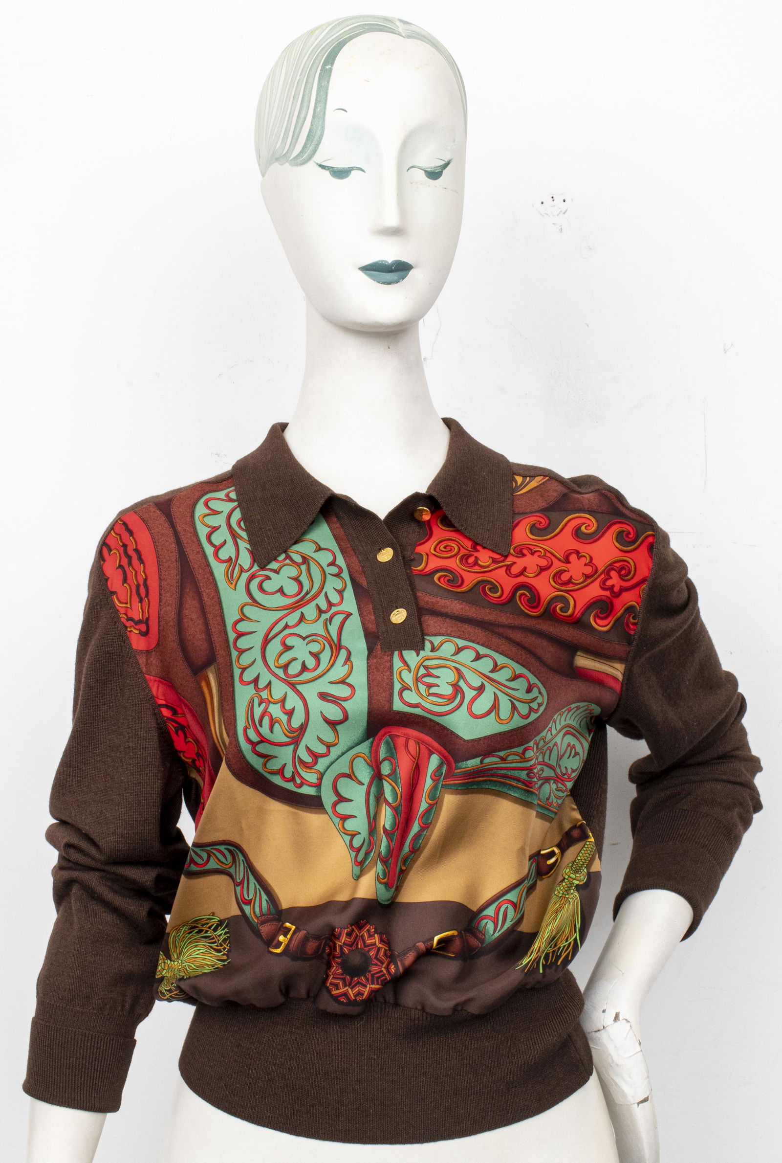 Hermes Paris Women's Cashmere & Silk Sweater, 44 (1 of 8)