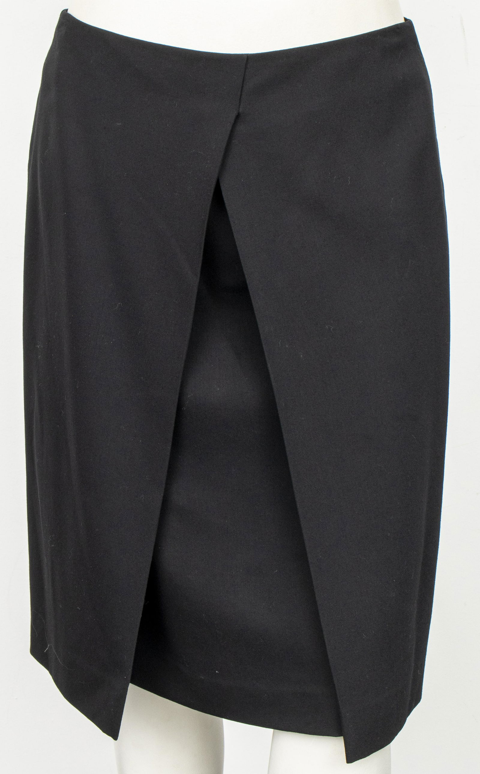Hermes Paris Black Wool Skirt, Size 40 (1 of 6)