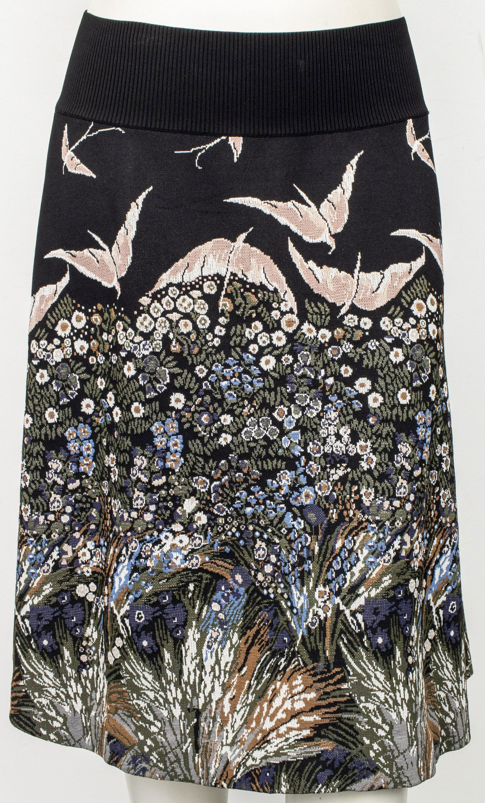 Valentino Knit Skirt with Flora / Fauna Design (1 of 5)