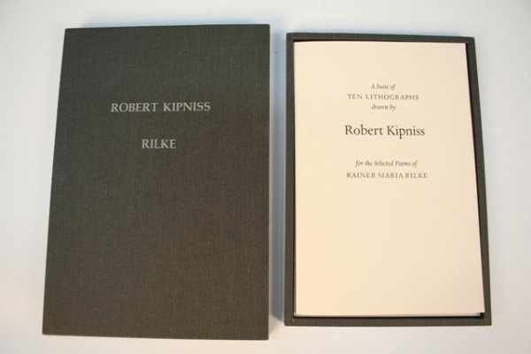 10 Kipniss Litho Illustrations for Rilke Poems: A suite containing ten original color lithographs drawn by Robert Kipniss (American, b. 1931) accompanied by selected poems of Rainer Maria Rilke (Czechoslovakian, 1875-1926), published 1981; each lit