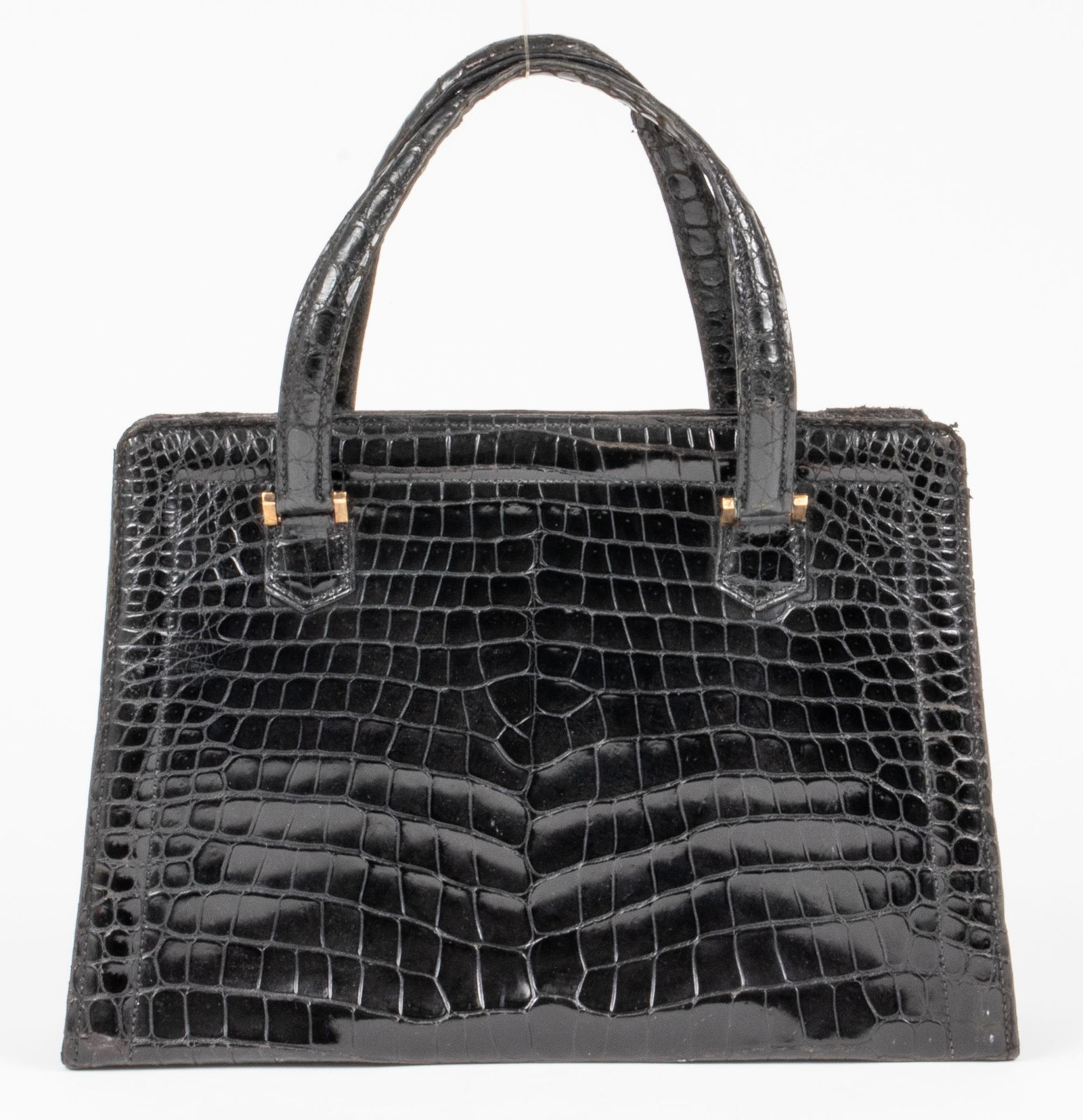 Hermes Vintage Black Crocodile Pullman Handbag (1 of 12)