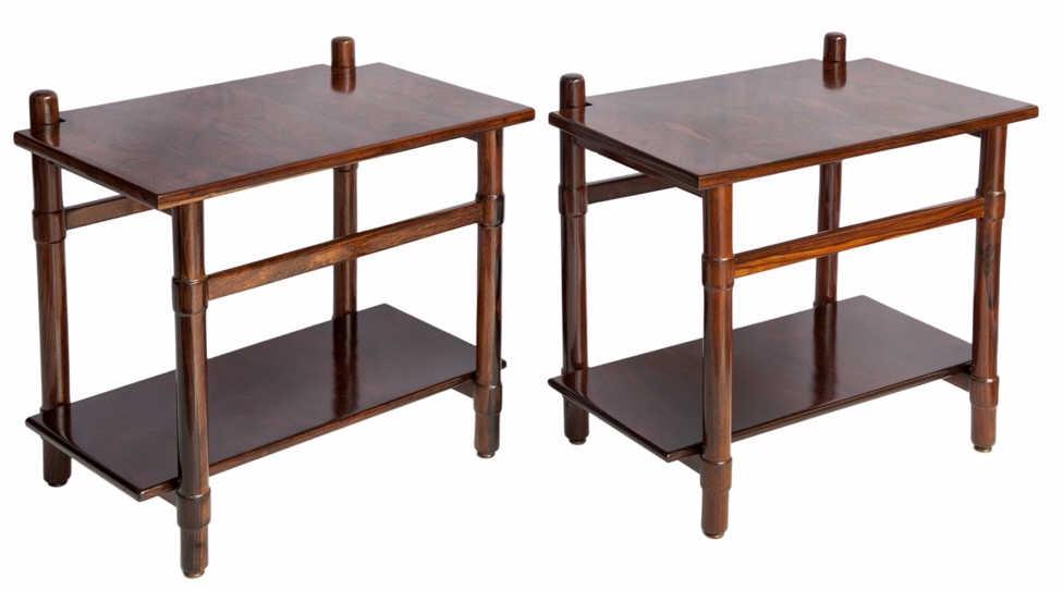 Michel Arnoult Brazilian Jacaranda Side Tables, Pr (1 of 4)